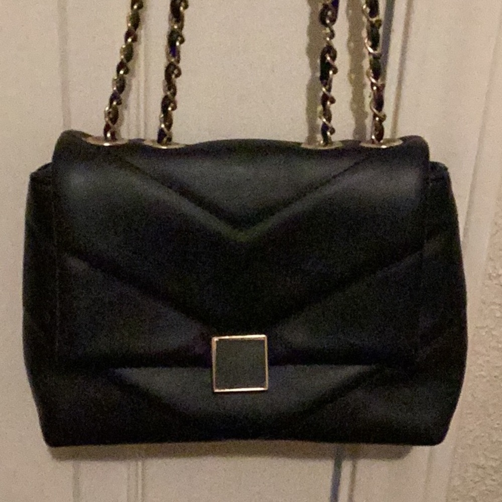 This is a small purse that can go cross body or be a shoulder bag.